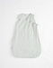 Quilted organic cotton muslin 70 cm sleeping bag, sage green