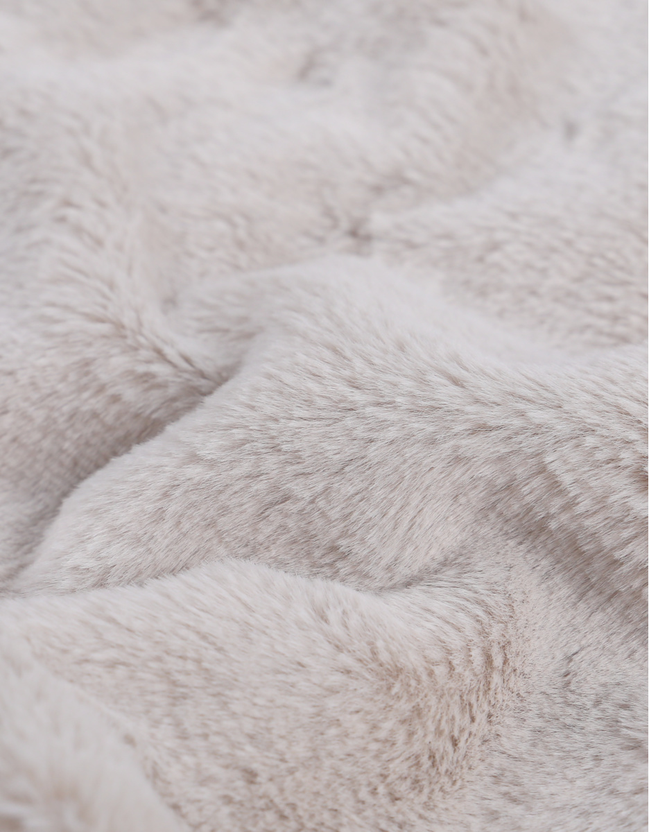 100 cm faux fur sleeping bag, greige
