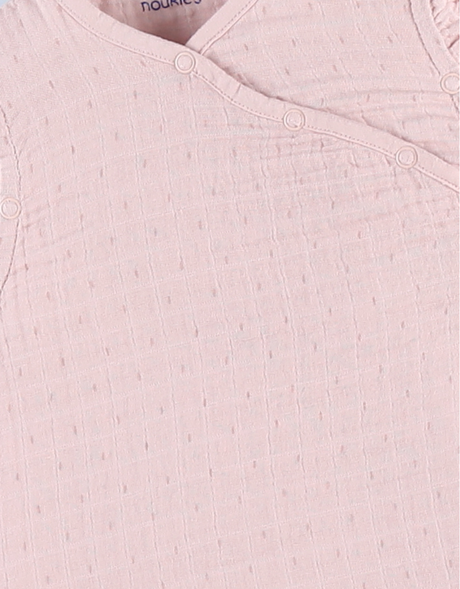 Gigoteuse 100 cm mousseline de coton BIO, rose clair