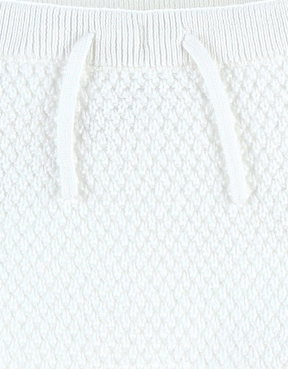 Knitted trousers, white