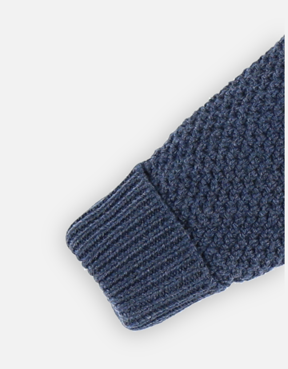 Knitted trousers, navy