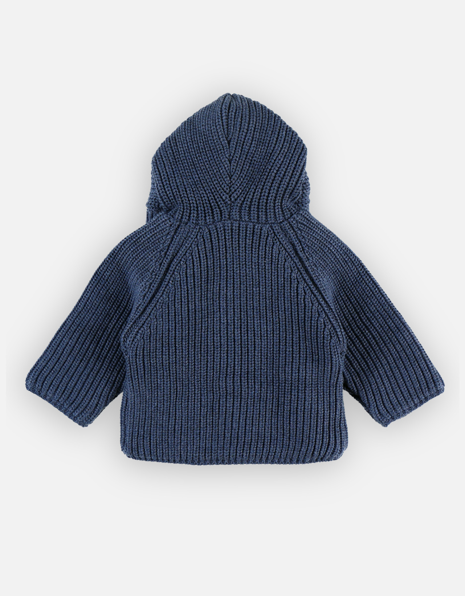 Mantelet en tricot, bleu marine