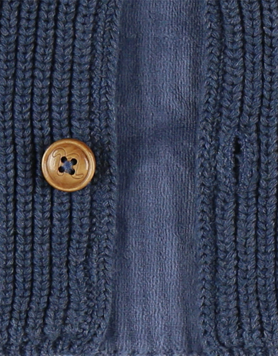 Mantelet en tricot, bleu marine