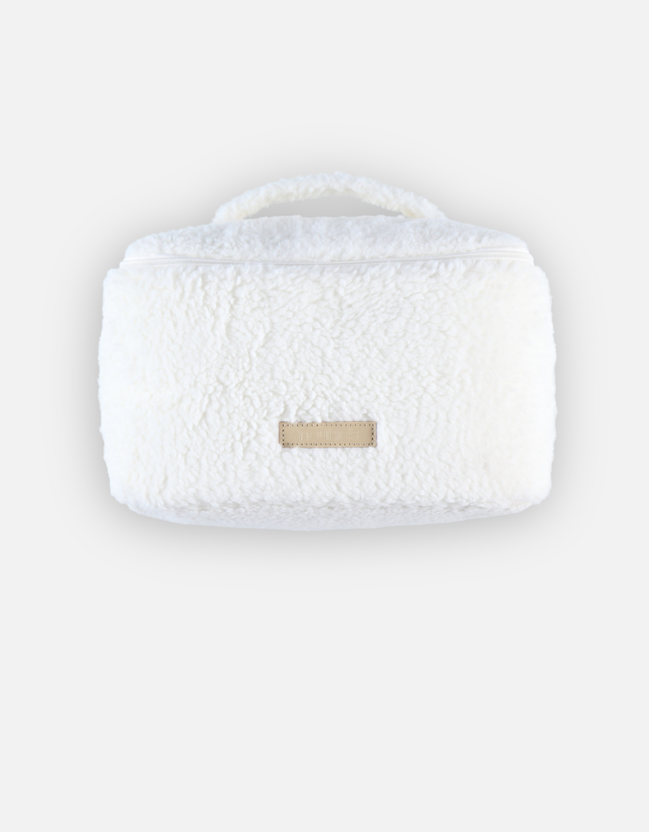 Sherpa toiletry bag, off-white