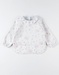 Lina & Joy apron with sleeves, off-white