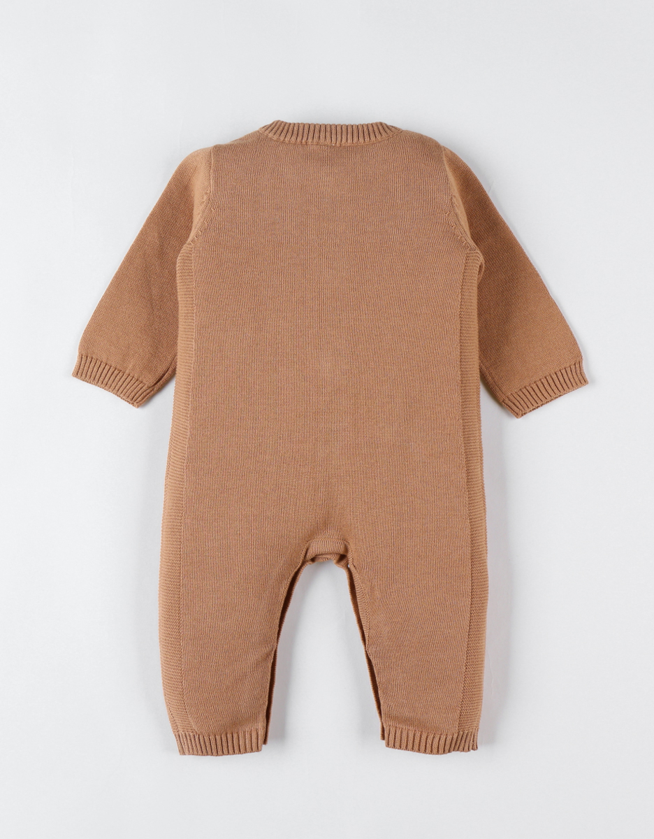 Fine knitted jumpsuit, caramel