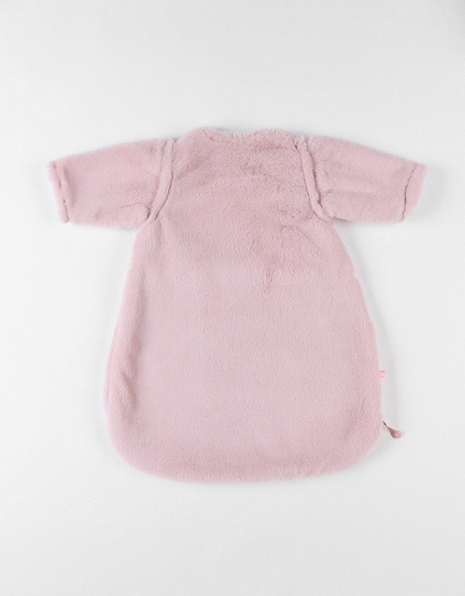 Faux fur sleeping bag 50 cm, powder pink