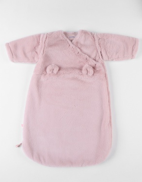 Faux fur sleeping bag 70 cm, powder pink