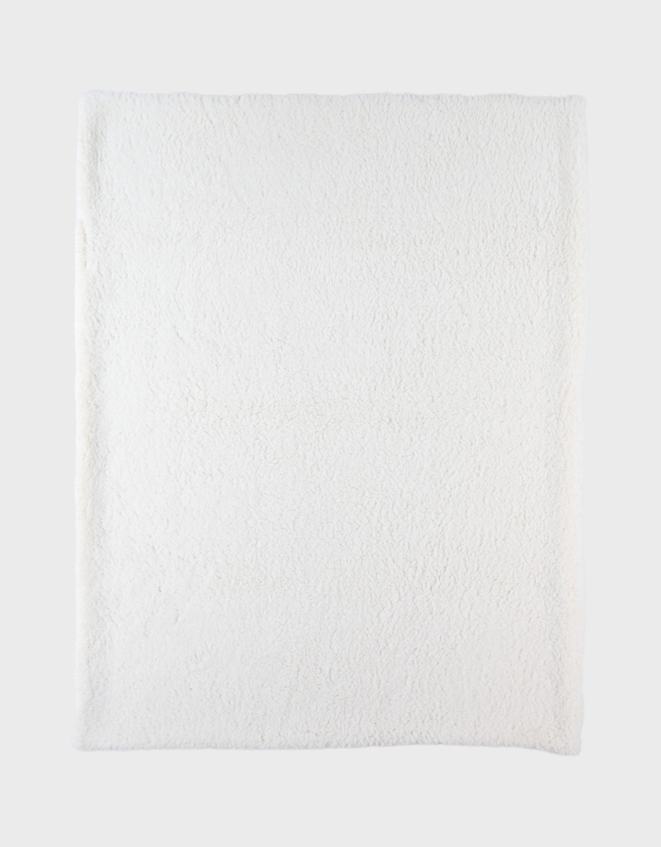 Blanket 75x100cm, Organic Cotton/Sherpa