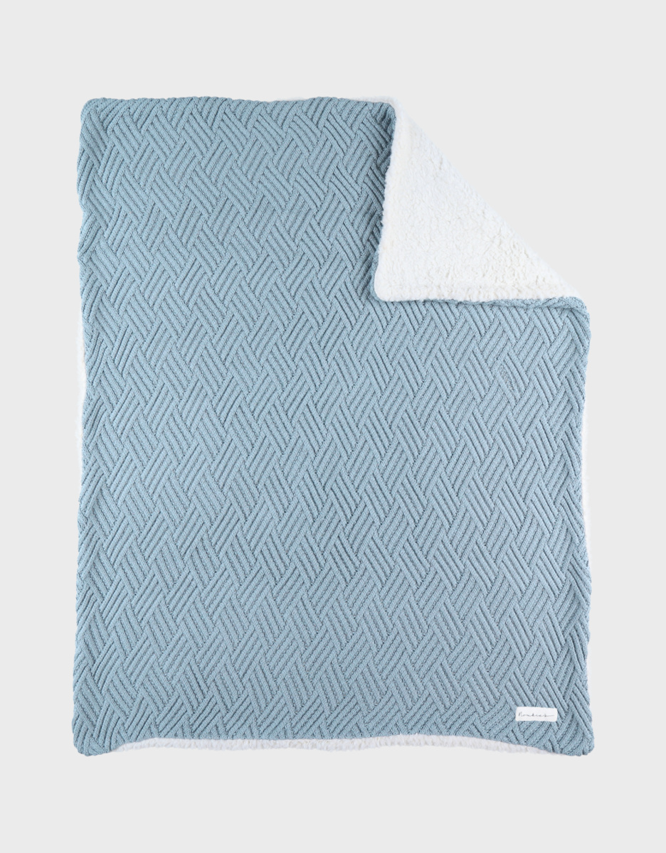 Couverture 75x100cm, Coton BIO/Sherpa