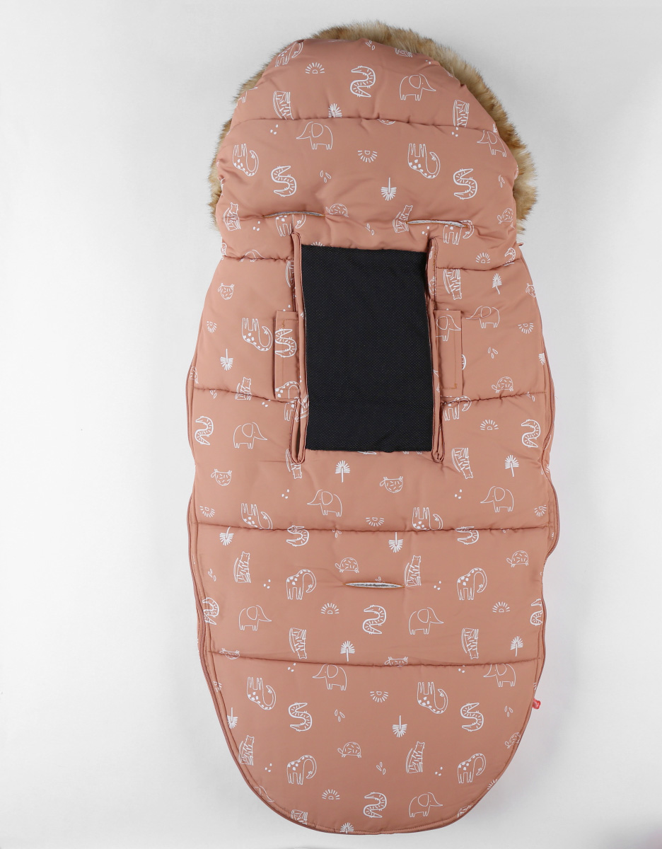 Water-repellent canvas footmuff