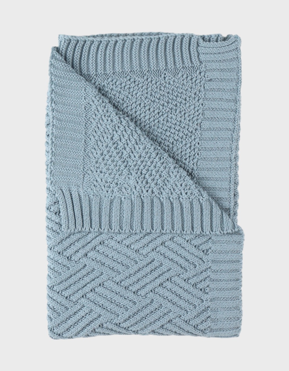 Biologisch gebreide deken 75x100cm