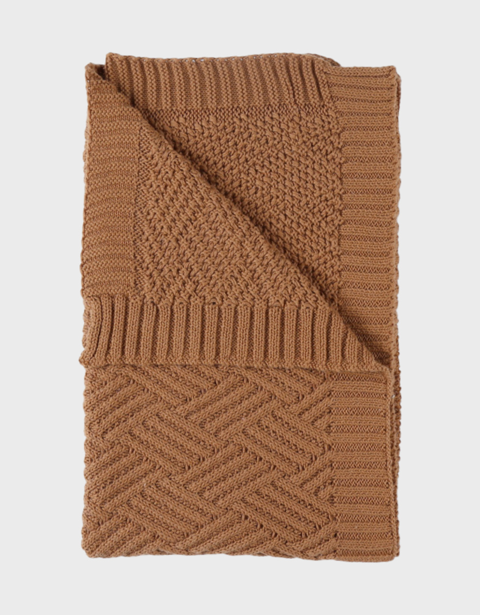 Biologisch gebreide deken 75x100cm