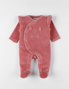 Corduroy fluwelen pyjama, jachtluipaard