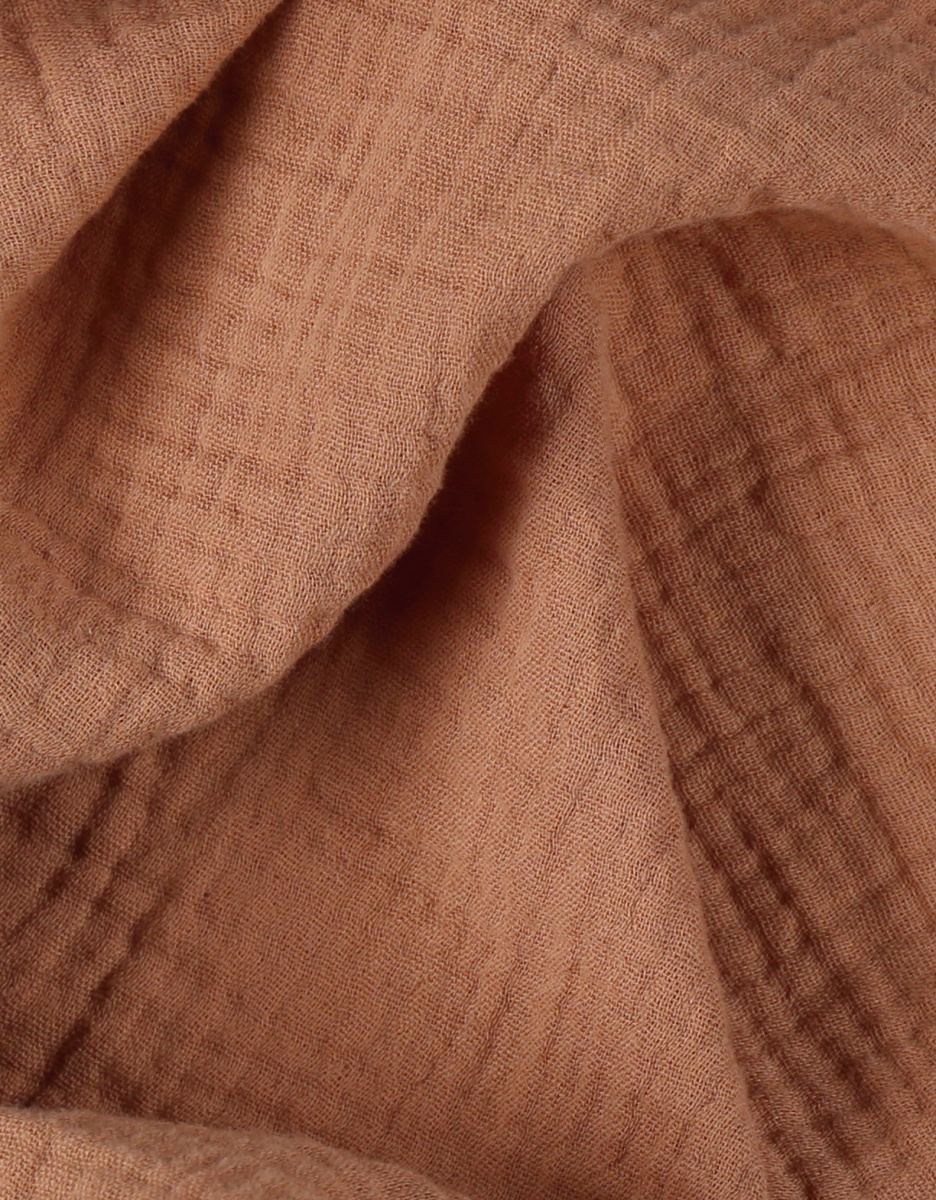 Set of 2 "elephant" print muslin swaddles 100x100 cm, white