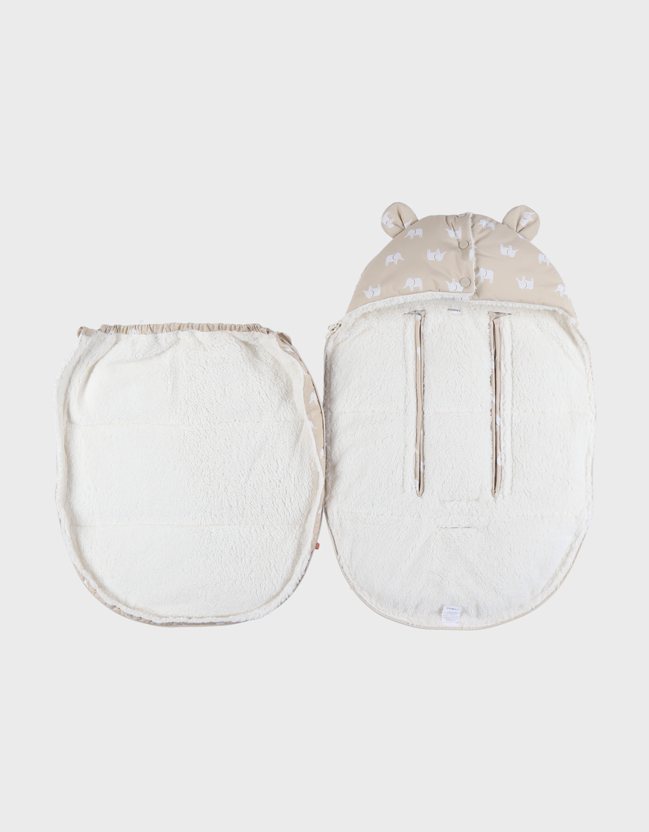 Water-repellent baby nest beige 80x50 cm
