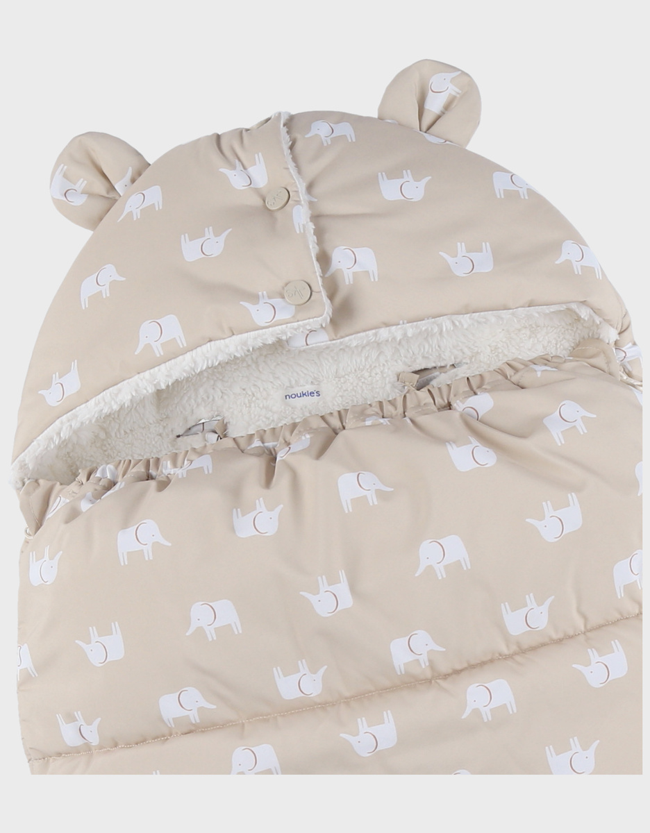 Water-repellent baby nest beige 80x50 cm
