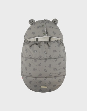 Water-repellent sherpa baby nest khaki 80x50 cm
