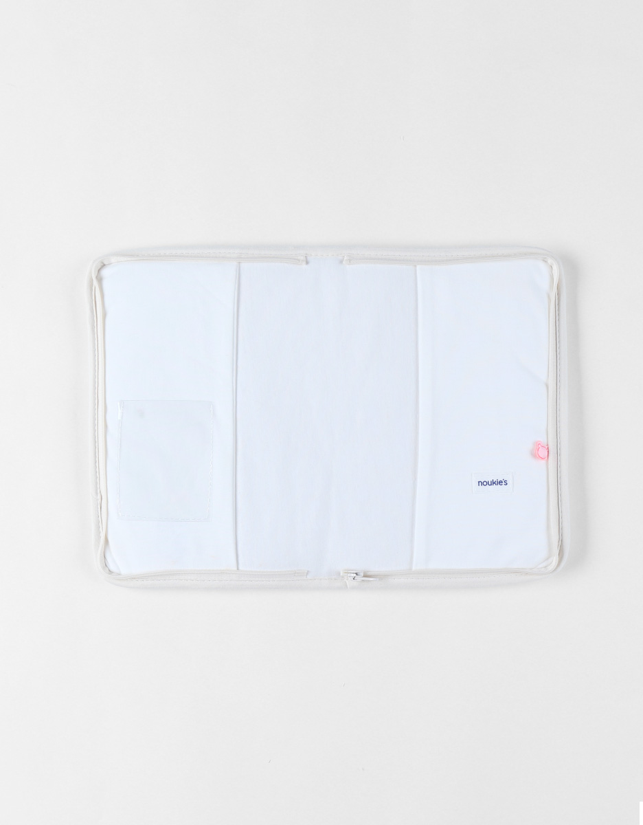 Health book cover in muslin, off-white