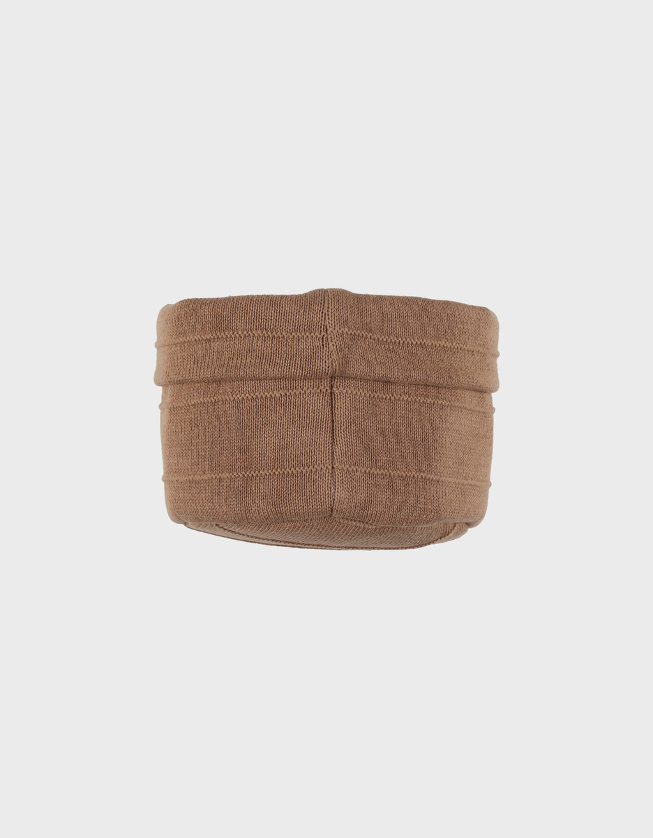 Organic coton beauty case, caramel