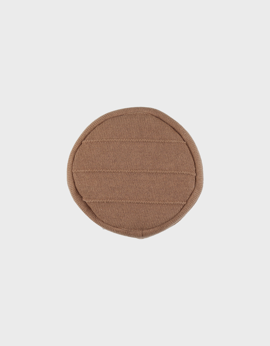 Organic coton beauty case, caramel