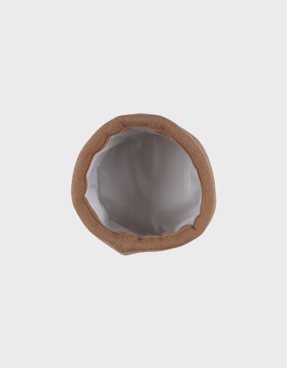 Organic coton beauty case, caramel