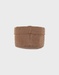 Organic coton beauty case, caramel