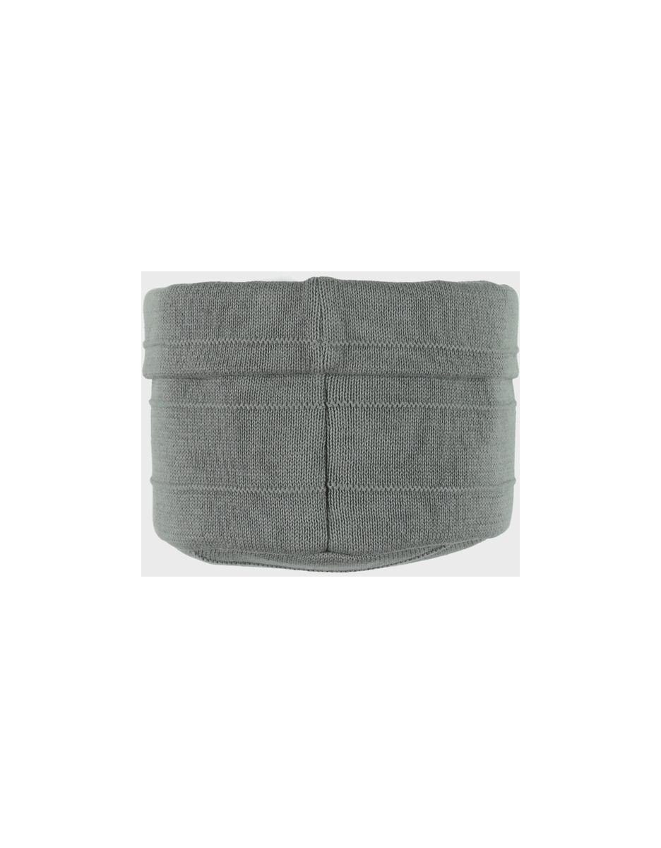 Organic knitted beauty case, kaki