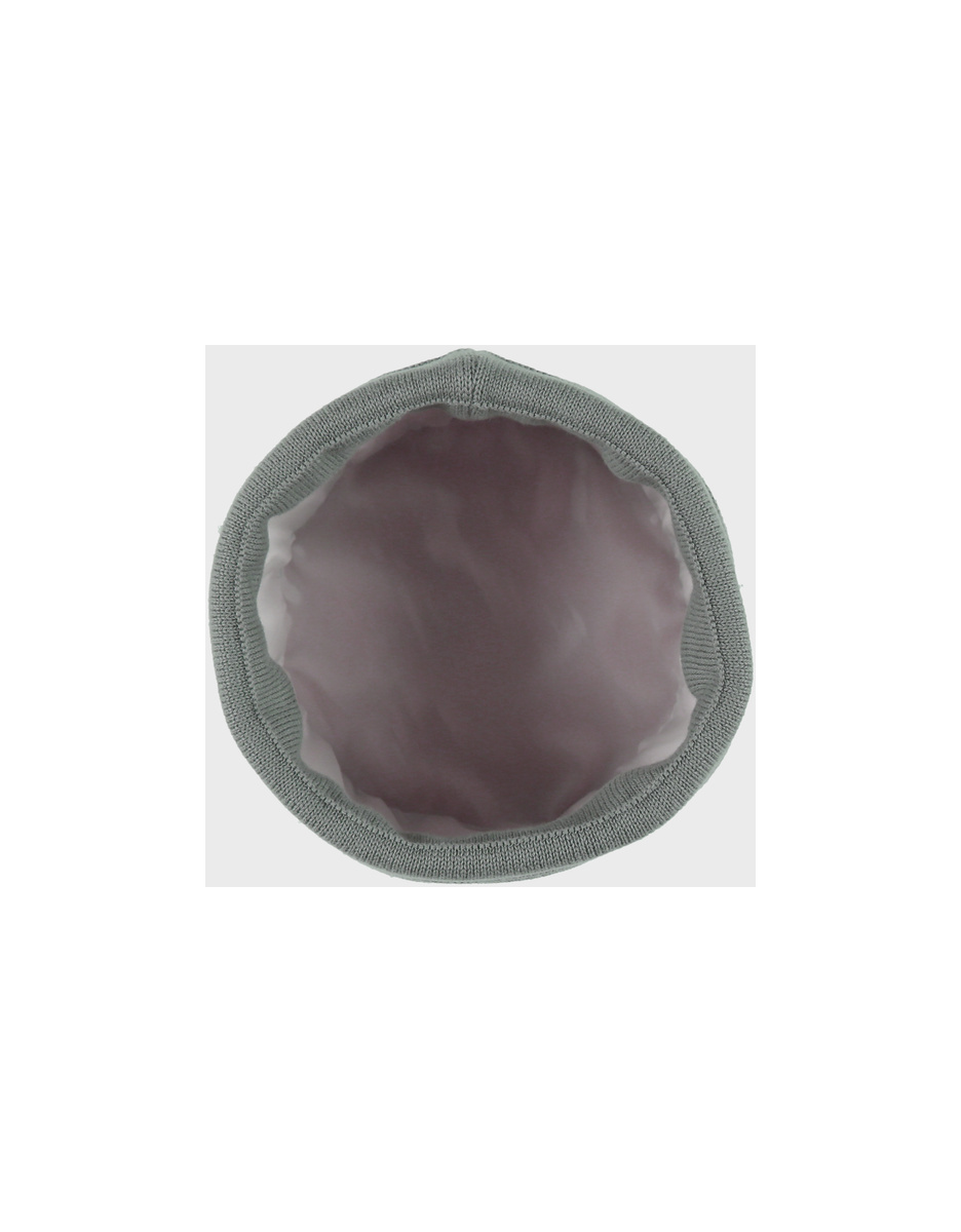 Organic knitted beauty case, kaki