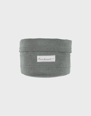 Organic knitted beauty case, kaki
