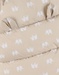 Chancelière déperlante beige motif éléphant 80x50 cm