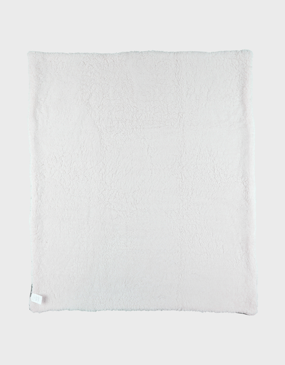 Couverture en coton bio kaki 75x100 cm