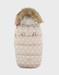 Water-repellent beige footmuff with elephant pattern 80x50 cm

