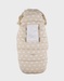 Water-repellent beige footmuff with elephant pattern 80x50 cm

