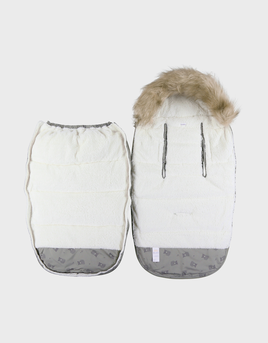 Khaki waterproof footmuff 80x50 cm  
