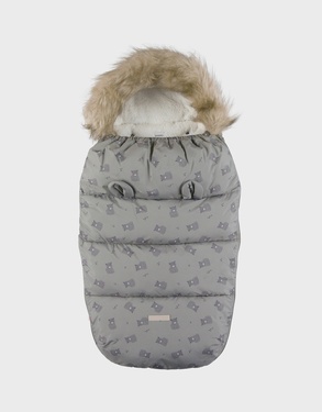 Khaki waterproof footmuff 80x50 cm  
