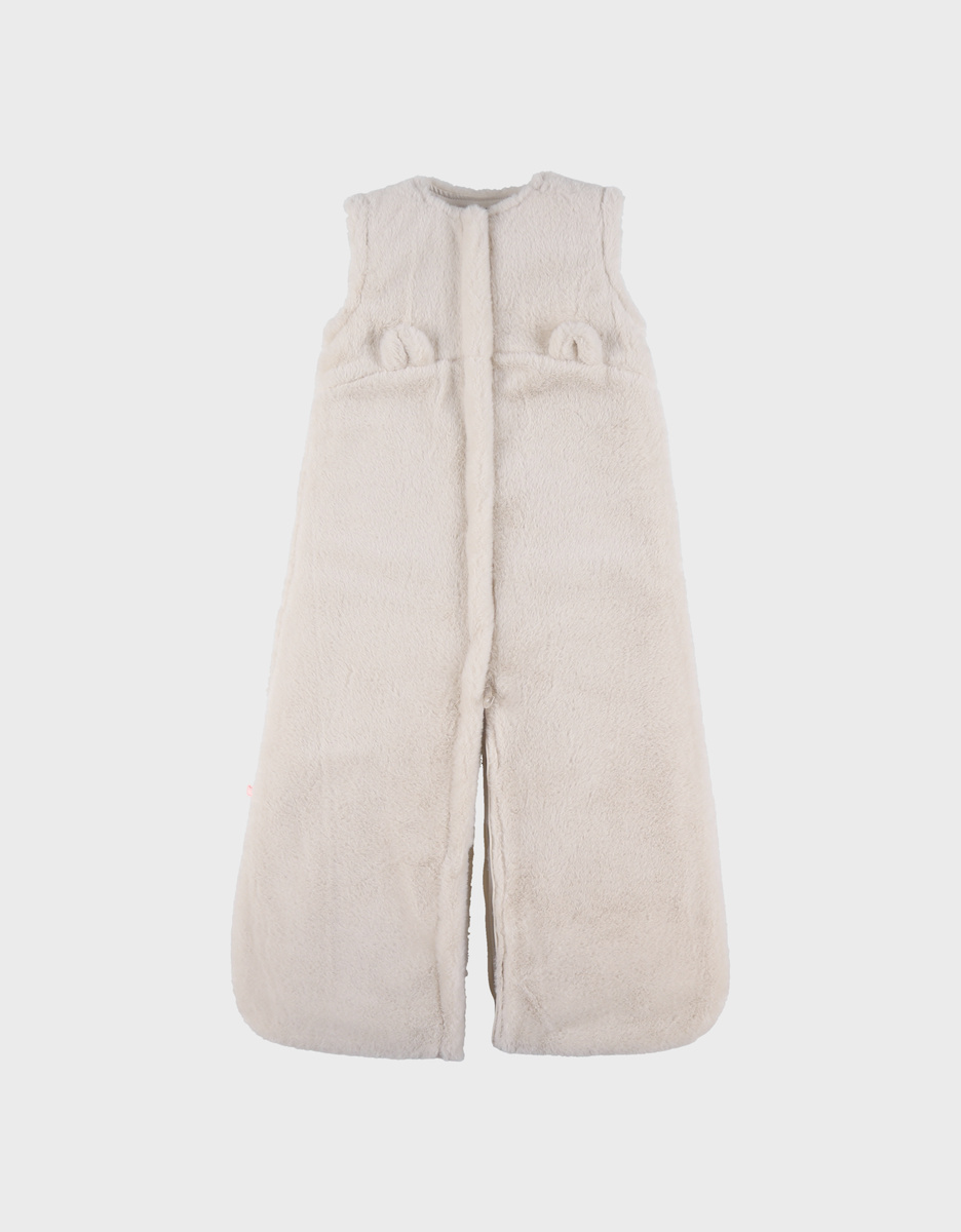 Gigoteuse en fausse fourrure beige 100 cm