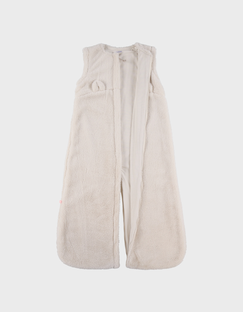 Gigoteuse en fausse fourrure beige 100 cm