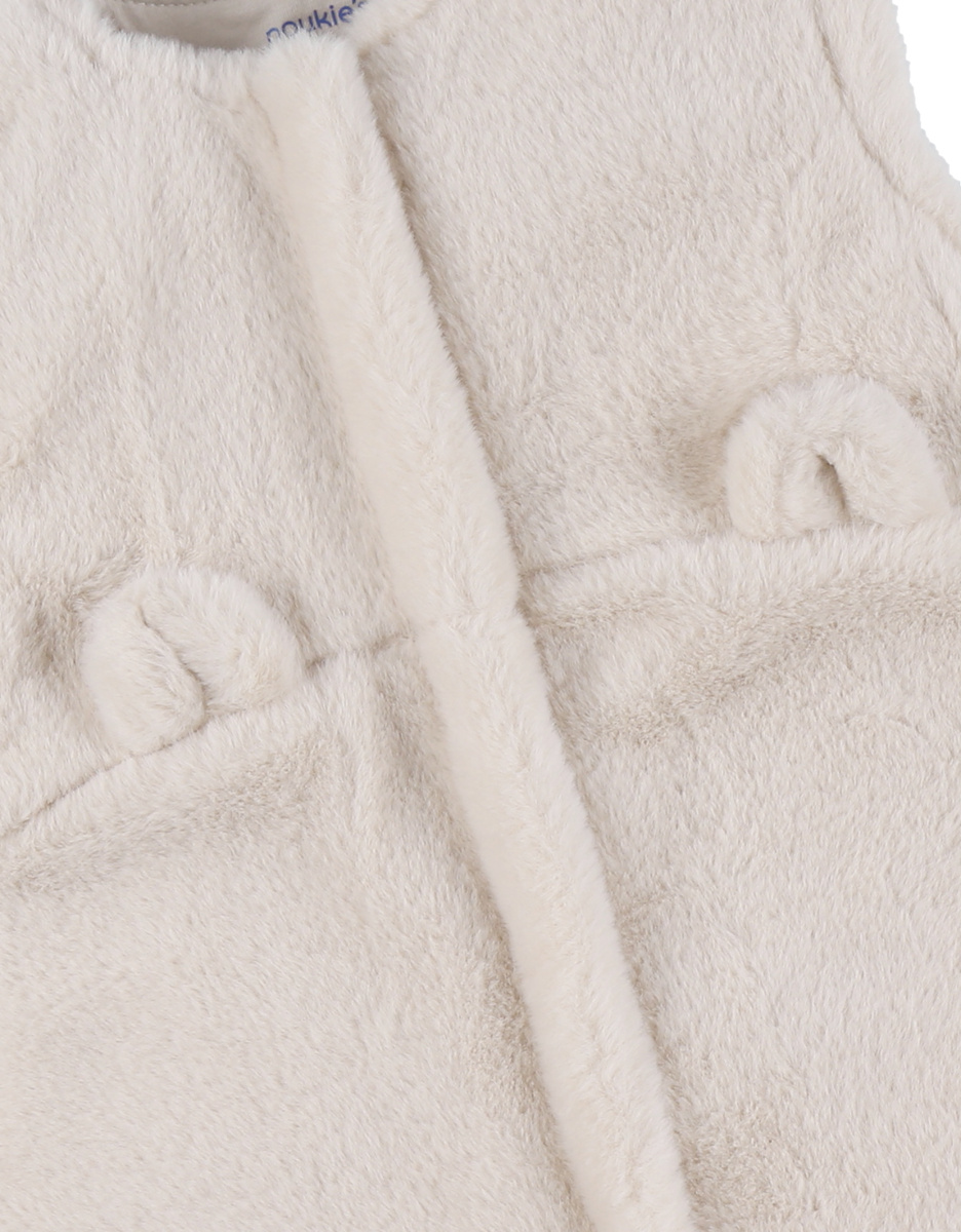 Gigoteuse en fausse fourrure beige 100 cm