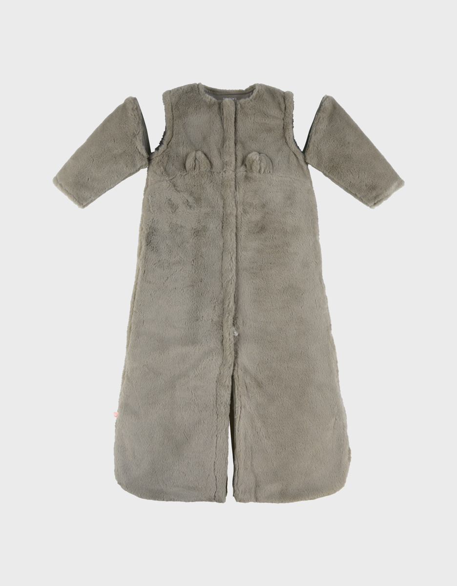 Gigoteuse en fausse fourrure kaki 100 cm