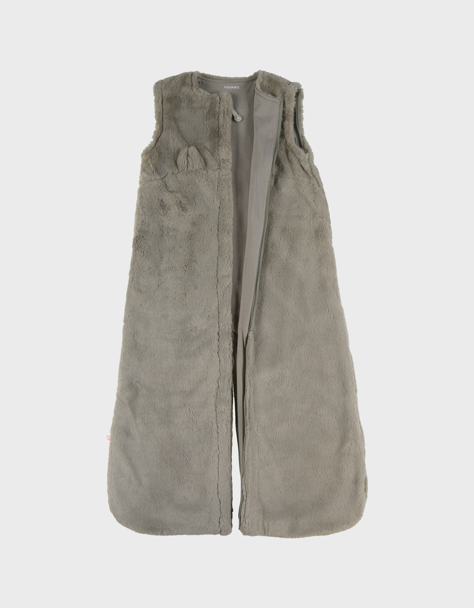 Gigoteuse en fausse fourrure kaki 100 cm