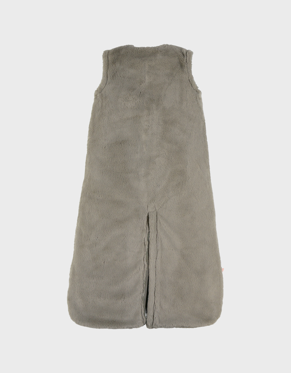 Gigoteuse en fausse fourrure kaki 100 cm