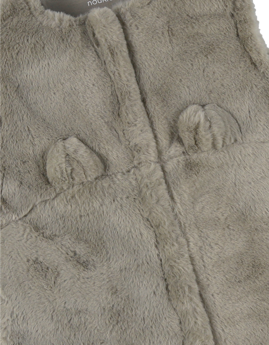 Gigoteuse en fausse fourrure kaki 100 cm