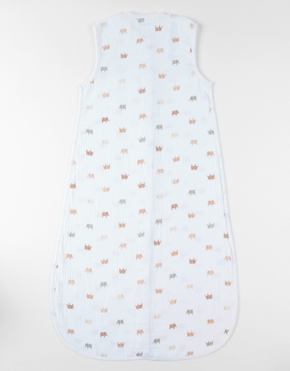 Gigoteuse 100 cm mousseline, blanc