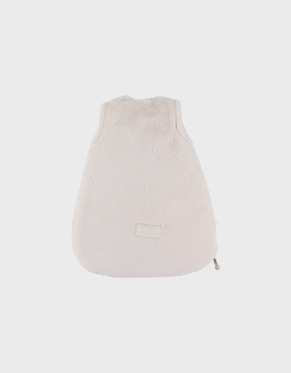 Gigoteuse en fausse fourrure beige 50 cm