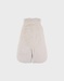 Gigoteuse en fausse fourrure beige 70 cm