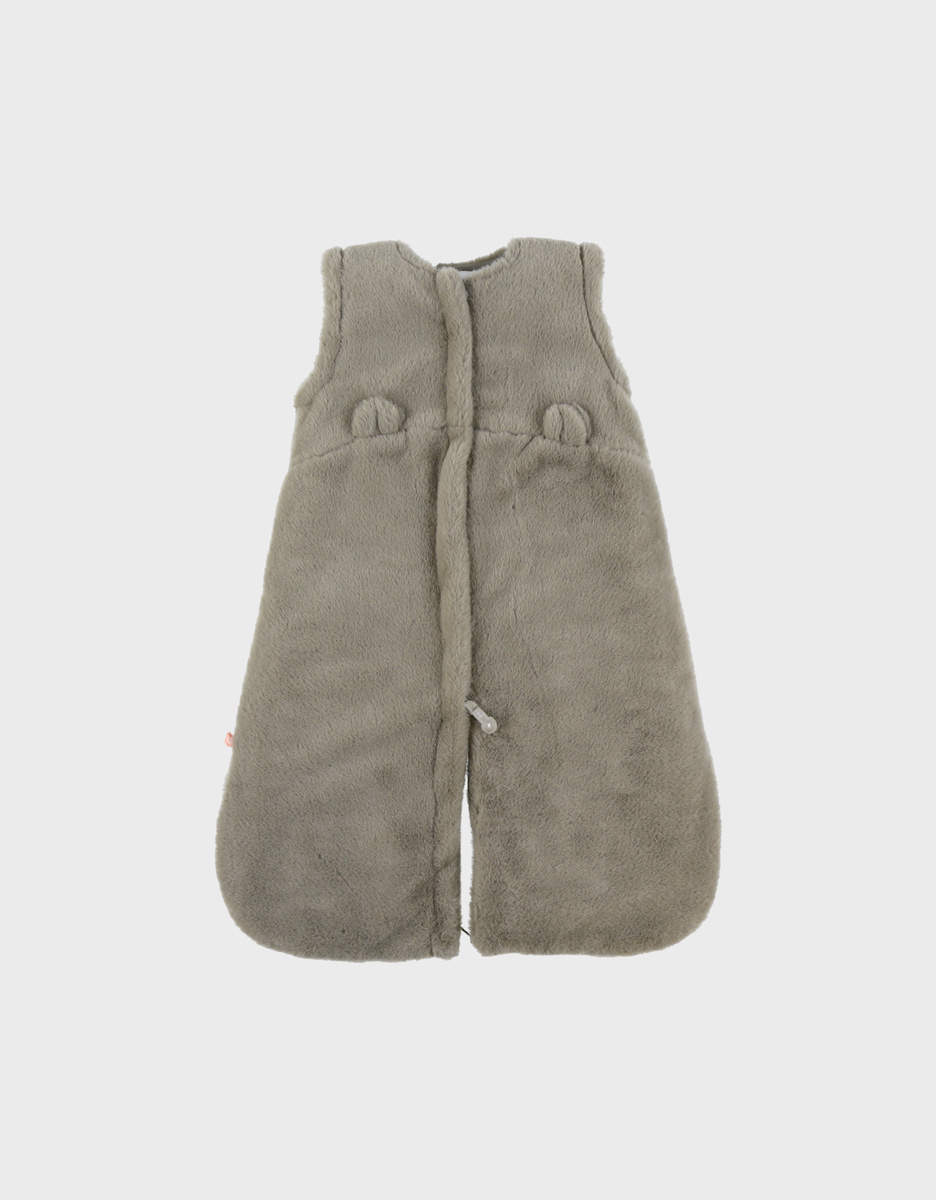 Gigoteuse en fausse fourrure kaki 70 cm