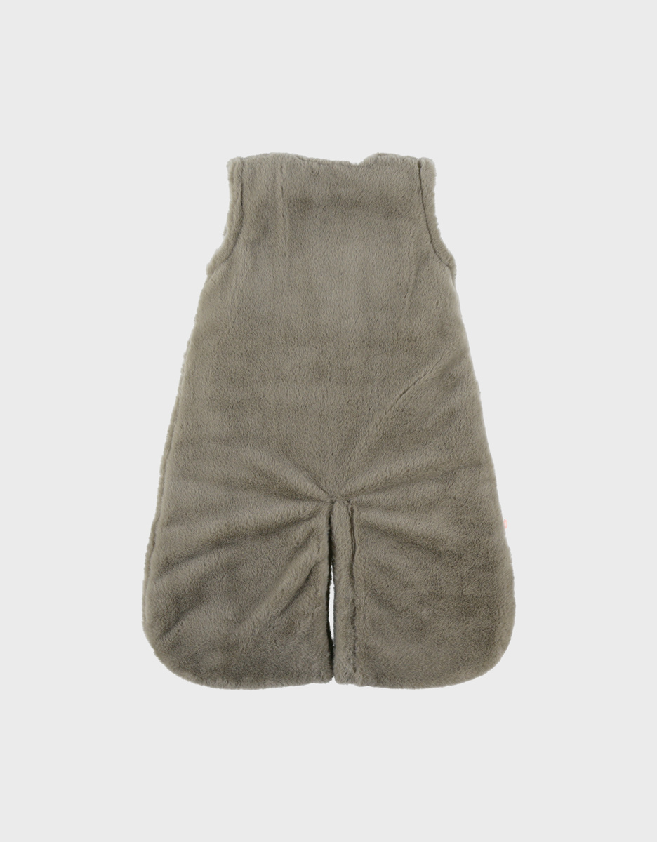 Gigoteuse en fausse fourrure kaki 70 cm