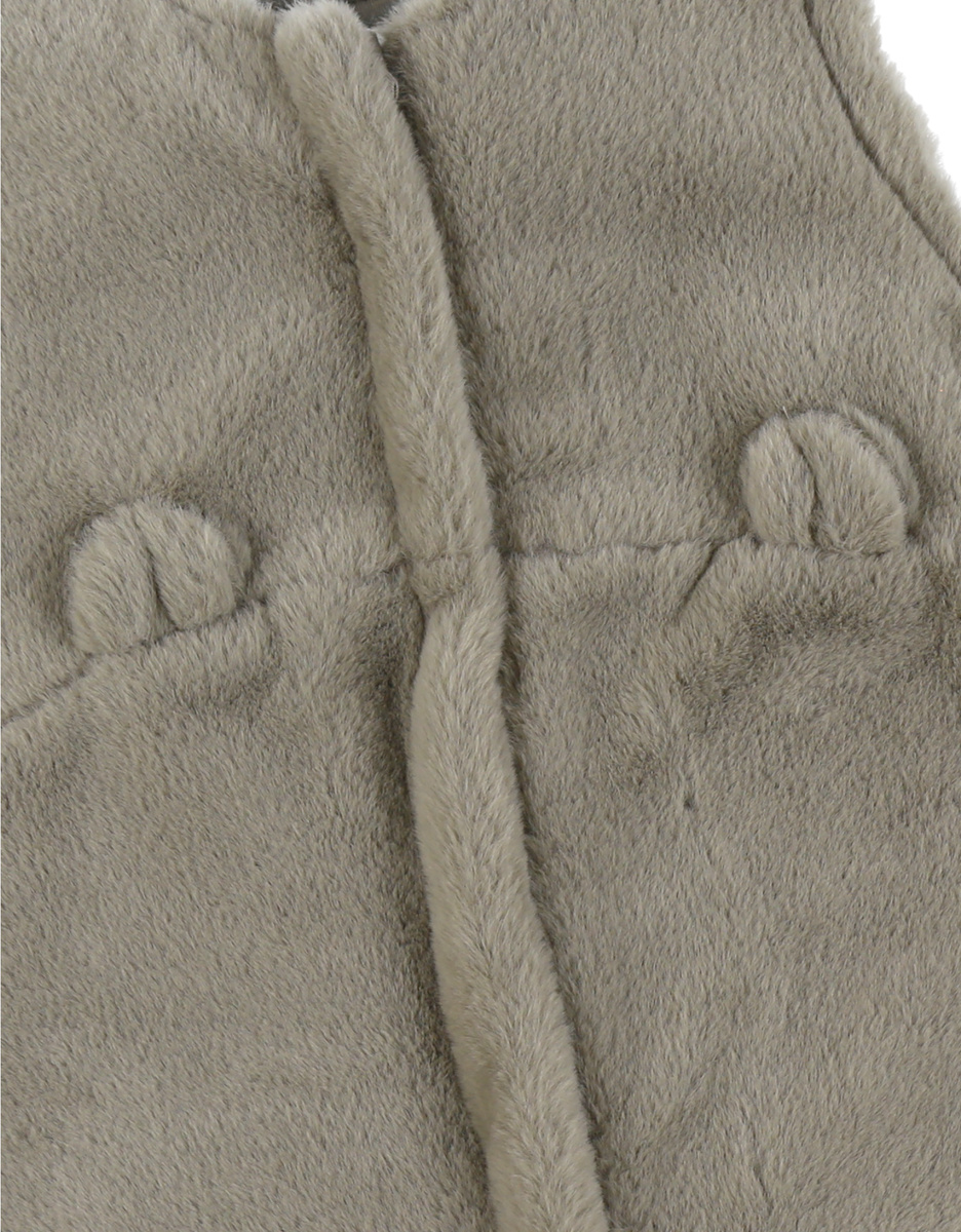 Gigoteuse en fausse fourrure kaki 70 cm