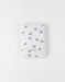 Health book cover in muslin, off-white